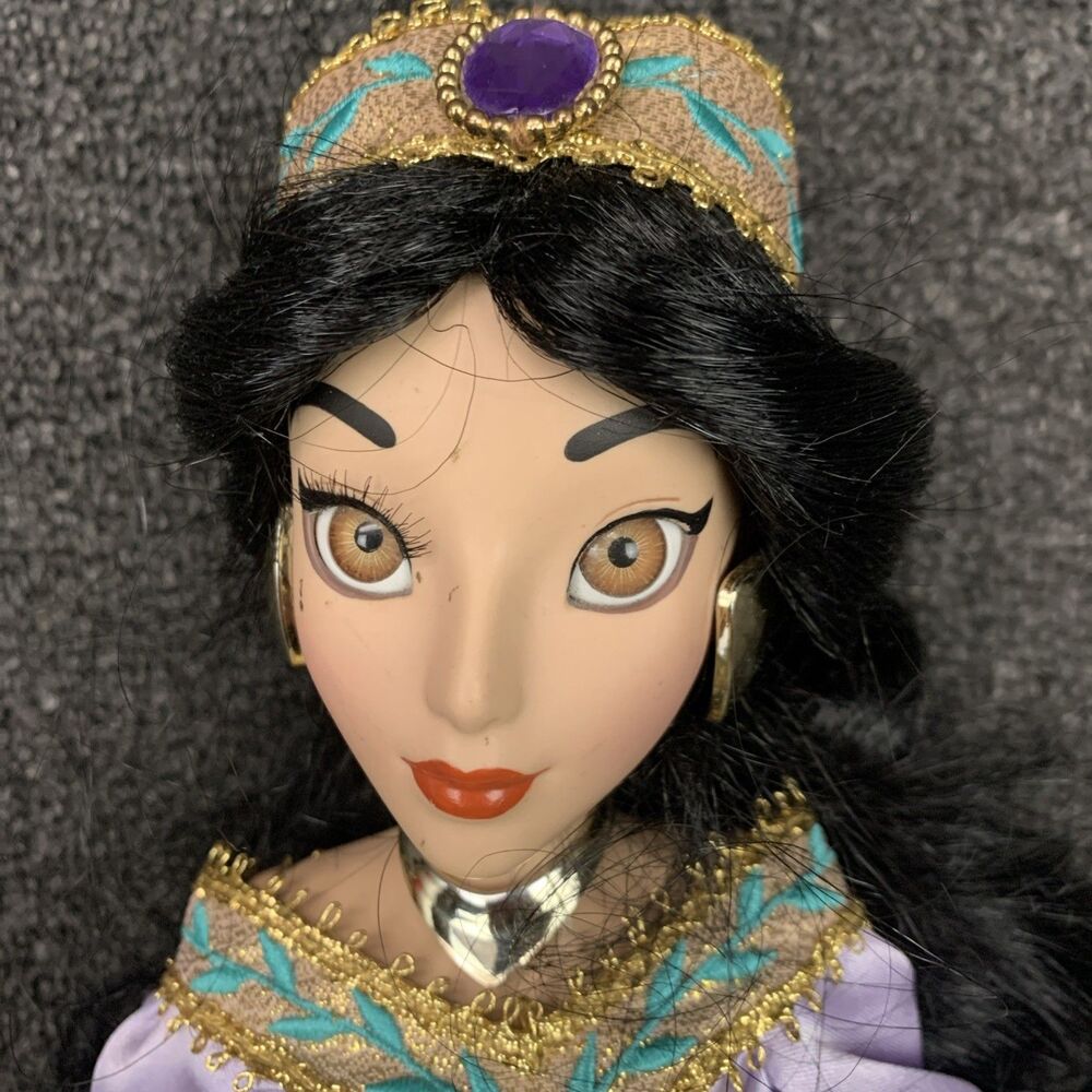 Disney Aladdin Princess Jasmine & Princess Ariel Keepsake Porcelain Doll 2003 - Picture 3 of 15